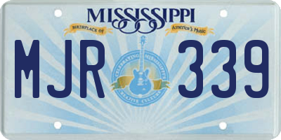 MS license plate MJR339
