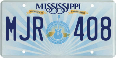 MS license plate MJR408