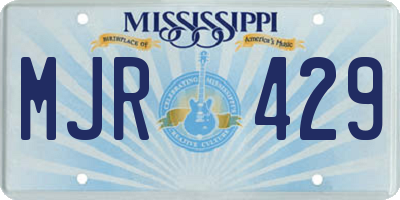 MS license plate MJR429
