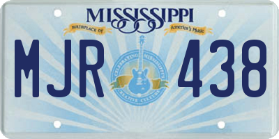 MS license plate MJR438