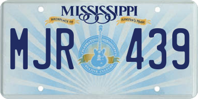 MS license plate MJR439