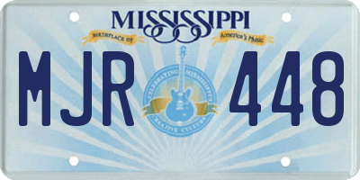 MS license plate MJR448
