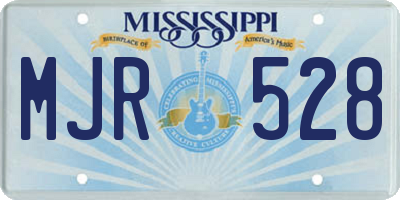 MS license plate MJR528