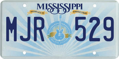 MS license plate MJR529