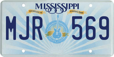 MS license plate MJR569