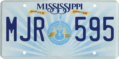 MS license plate MJR595