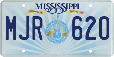 MS license plate MJR620