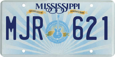 MS license plate MJR621