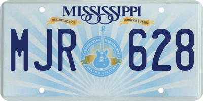 MS license plate MJR628