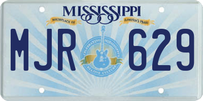 MS license plate MJR629