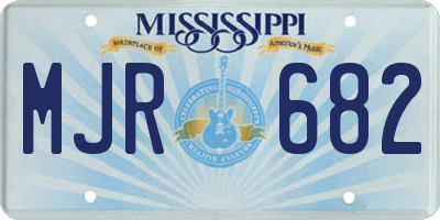 MS license plate MJR682