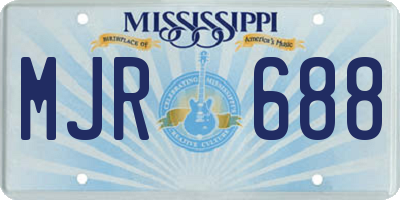 MS license plate MJR688