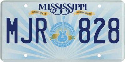 MS license plate MJR828