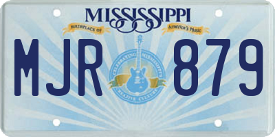 MS license plate MJR879