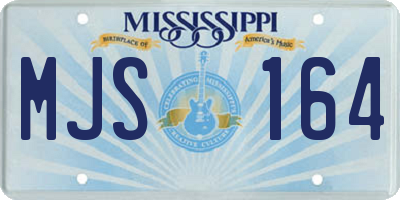 MS license plate MJS164