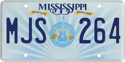 MS license plate MJS264