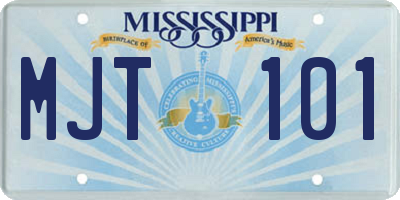 MS license plate MJT101