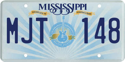 MS license plate MJT148
