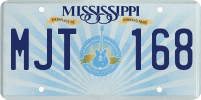 MS license plate MJT168