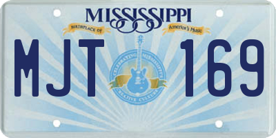 MS license plate MJT169