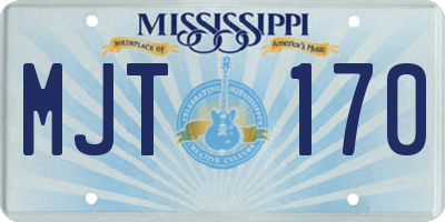 MS license plate MJT170