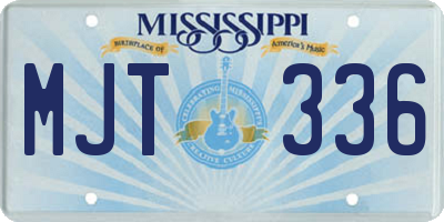 MS license plate MJT336