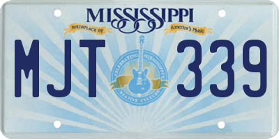 MS license plate MJT339