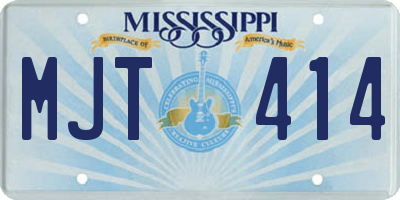 MS license plate MJT414