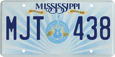 MS license plate MJT438