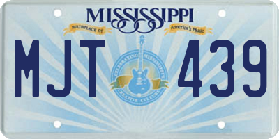MS license plate MJT439
