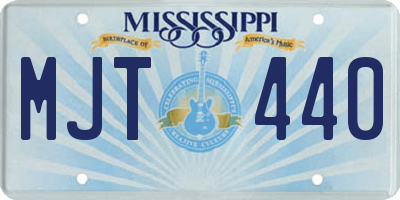 MS license plate MJT440
