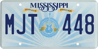 MS license plate MJT448