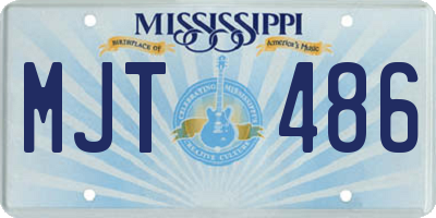 MS license plate MJT486