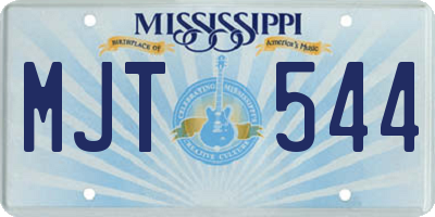 MS license plate MJT544