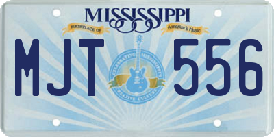 MS license plate MJT556