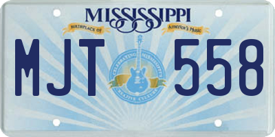 MS license plate MJT558