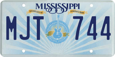 MS license plate MJT744