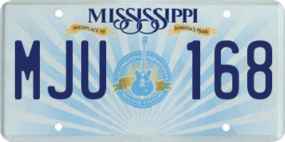 MS license plate MJU168
