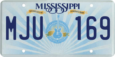 MS license plate MJU169