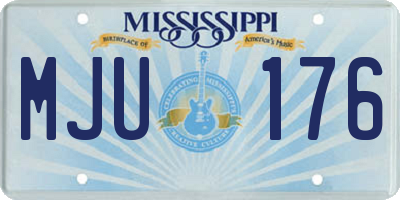 MS license plate MJU176
