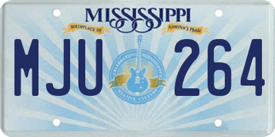 MS license plate MJU264