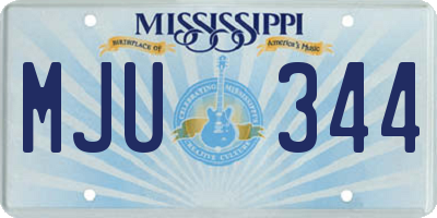 MS license plate MJU344