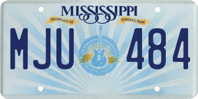 MS license plate MJU484