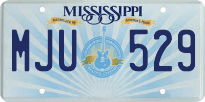 MS license plate MJU529