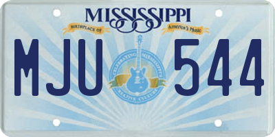 MS license plate MJU544