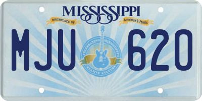 MS license plate MJU620