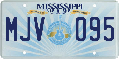 MS license plate MJV095