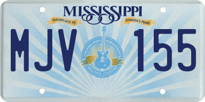 MS license plate MJV155