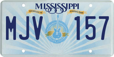 MS license plate MJV157