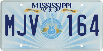 MS license plate MJV164